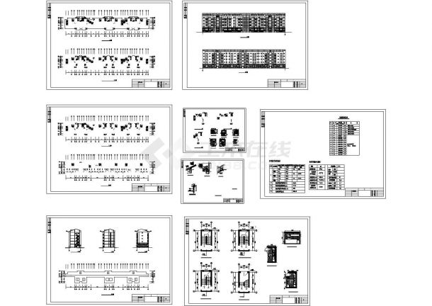 五层板式住宅建筑设计CAD施工图-图一