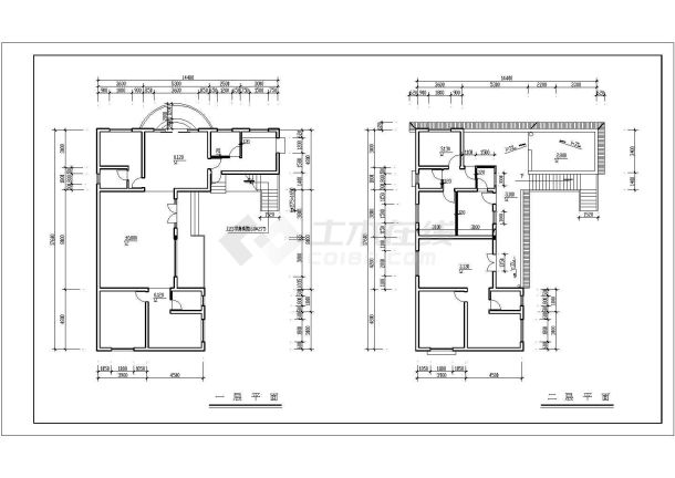 某地钓鱼别墅建筑设计方案图（共5张）-图一