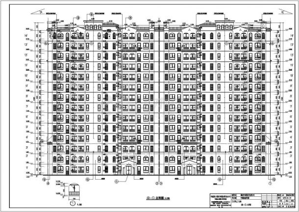 某地14层剪力墙结构住宅建筑施工图-图二