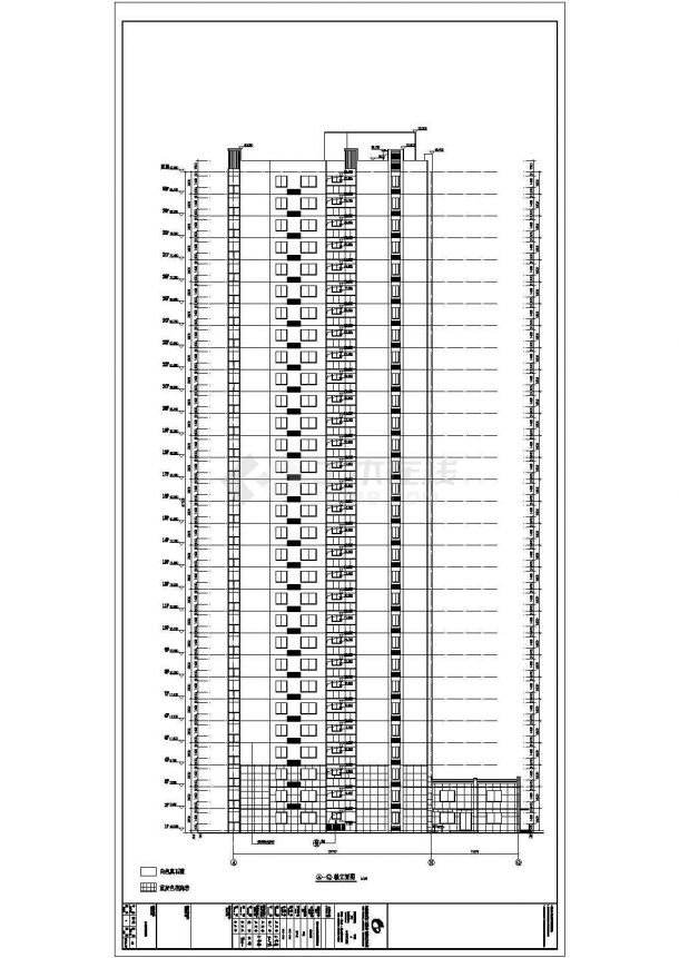 新乡市某30层剪力墙结构住宅楼建筑施工图-图一