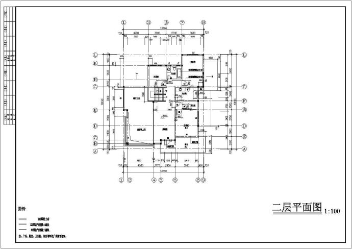 独幢别墅建筑方案设计图纸（共6张）_图1