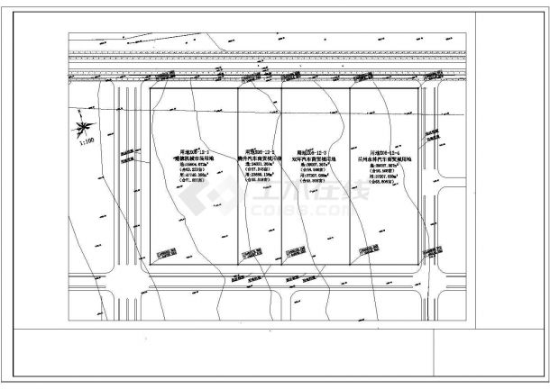 某地方大型汽车城规划总平面设计图纸-图一