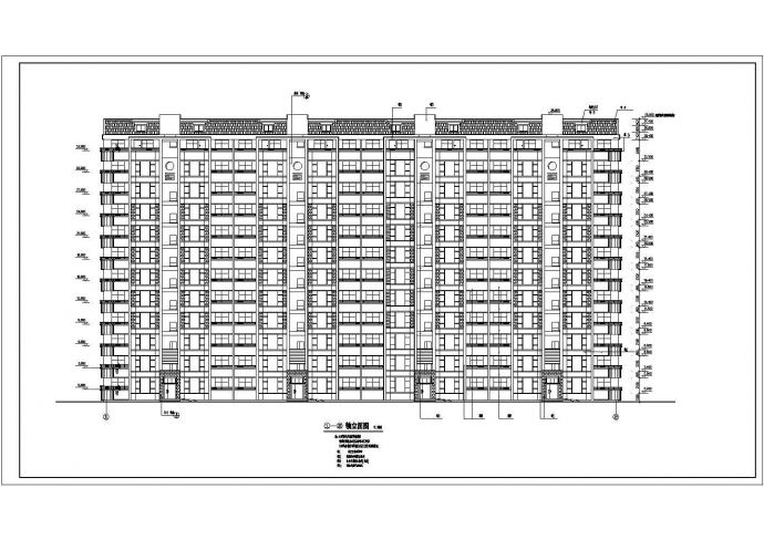 某地区11层框架结构住宅建筑方案图_图1