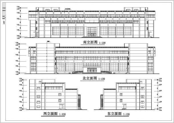 某地上三层框架结构海濱酒店建筑设计方案-图一