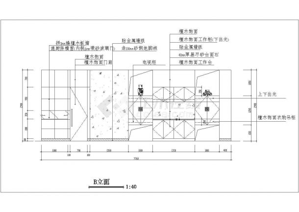 东莞东海某地大型龙湾大酒店平面设计图-图二