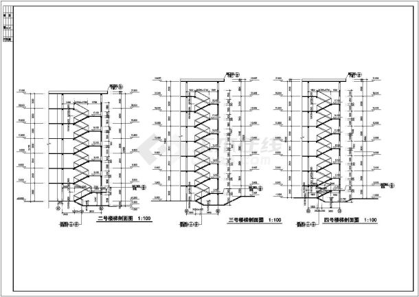 某地七层学生公寓E栋建筑设计施工图-图二