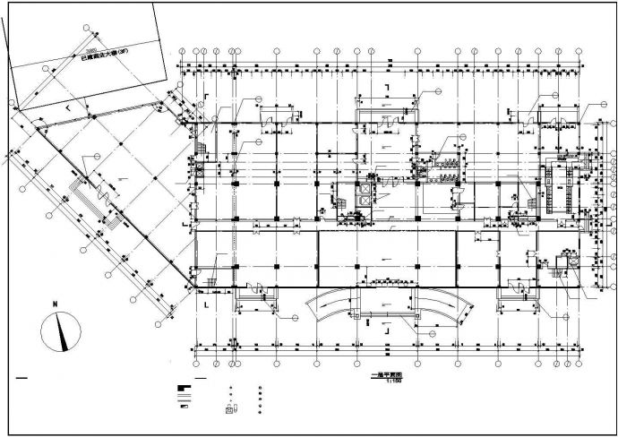 某地大型酒店详细建筑设计图（共16张）_图1