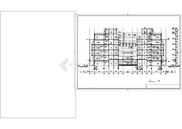 某地七层师范学院建筑设计施工图纸-图二