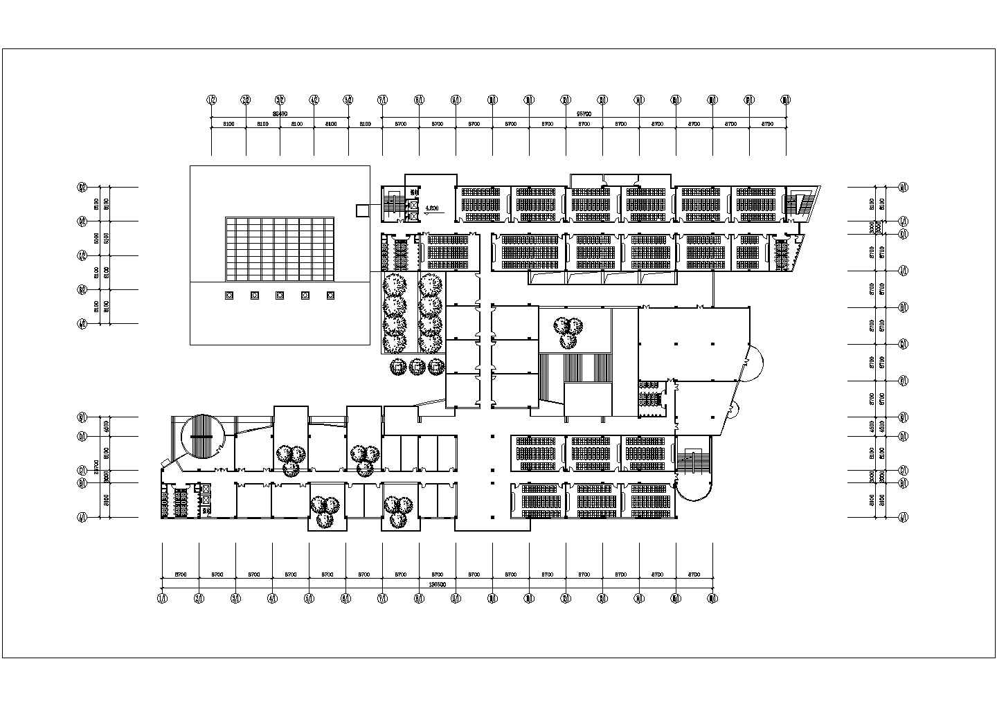 某多层大学教学楼建筑方案设计图纸