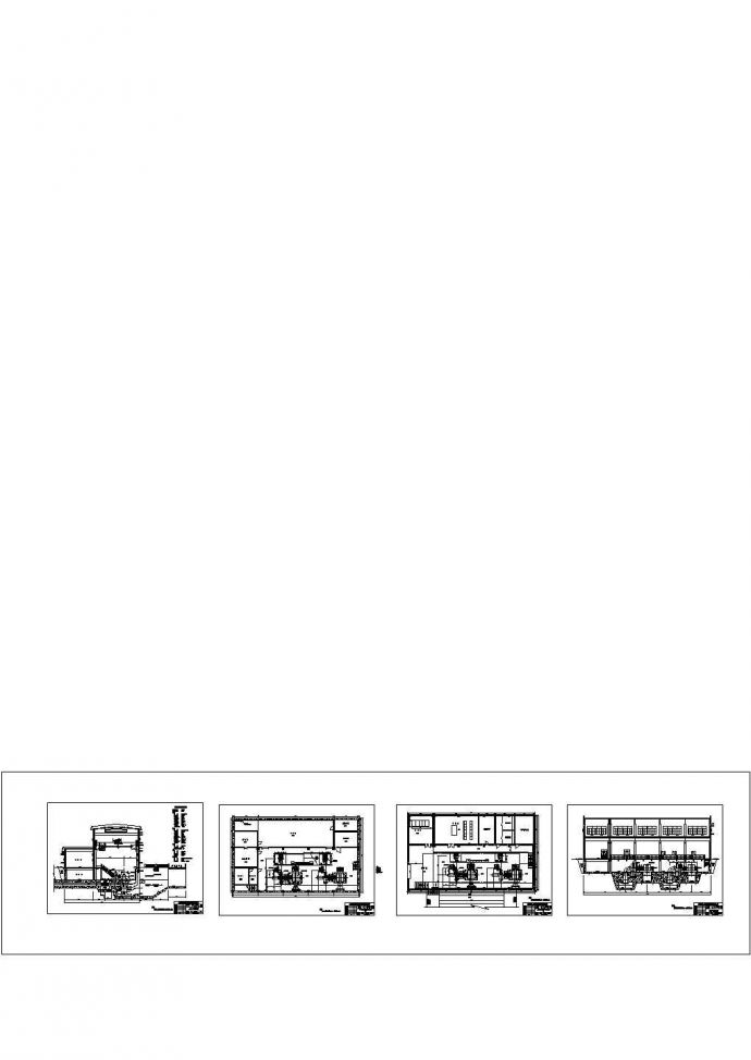 某地区电站厂房综合整套建筑cad设计图_图1