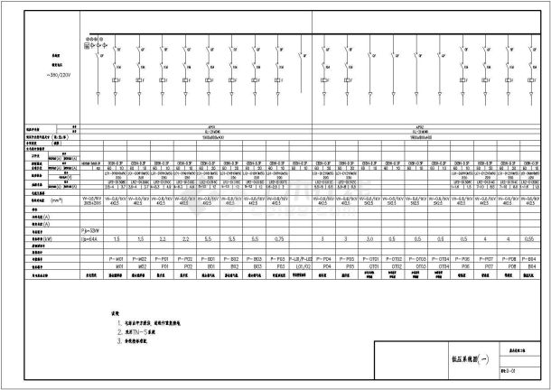 某废水处理工程电气设计方案图（含设计说明）-图二