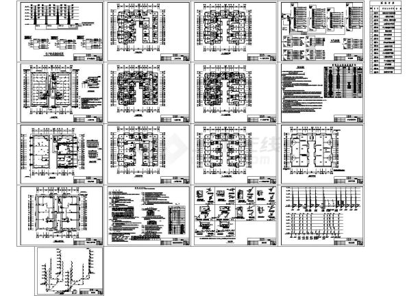 六层商住楼水电设计施工图（含水电设计说明）-图一