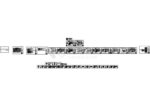 星怡雅居室内装修欧式四房施工cad图，共四十一张-图一