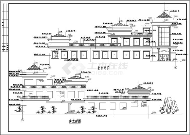 某地三层新村幼儿院全套建筑设计施工图-图一