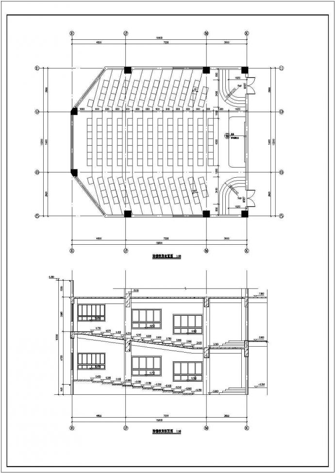 某地五层学校全套建筑设计施工图纸_图1