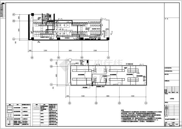 某酒店变电房电气设计施工图纸（共8张）-图一