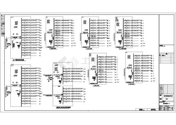 某地六层厂房电气施工图纸（全套）-图一
