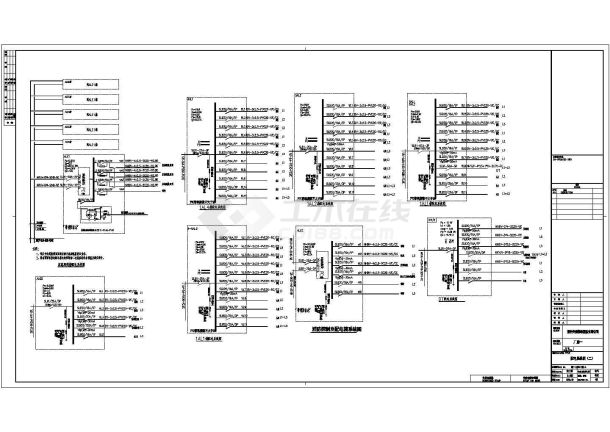 某地六层厂房电气施工图纸（全套）-图二