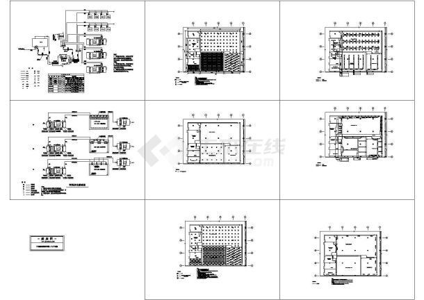 南方某电子厂净化空调设计cad施工图（含设计说明）-图一