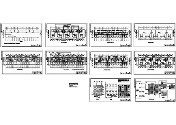 六层复式住宅楼电气设计CAD图纸，共10张-图一
