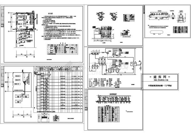 三层药品生产楼车间及质检楼空调暖通设计cad施工图（含平面布置图及设计说明，材料表）-图一