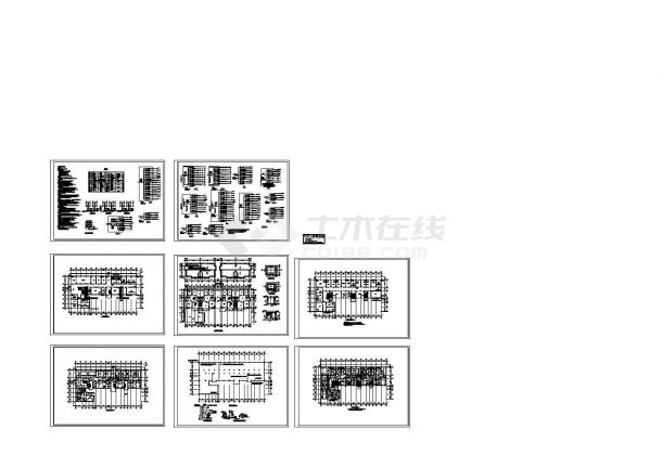 某六层医院综合楼电气设计图（含8张图纸）-图一