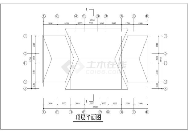 某地三层别墅建筑详细施工图（共9张）-图一