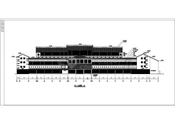 某地小型简单宾馆建筑设计图（共8张）-图一