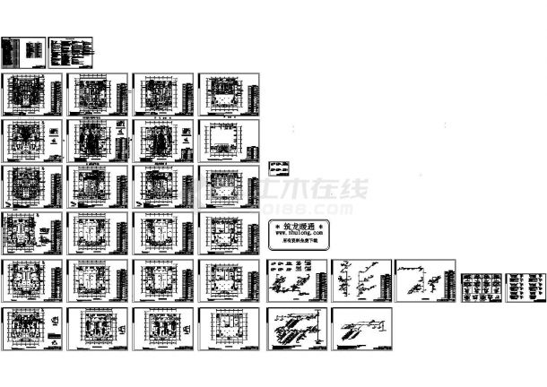 某公司中央厨房空调通风设计cad全套图（含设计说明，34图）-图一