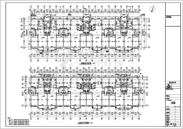 某地6层砖混结构住宅楼建筑设计施工图纸-图二