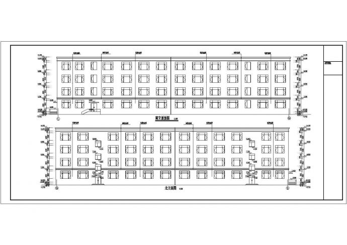 某地四层砌体结构厂区宿舍楼建筑设计施工图纸_图1