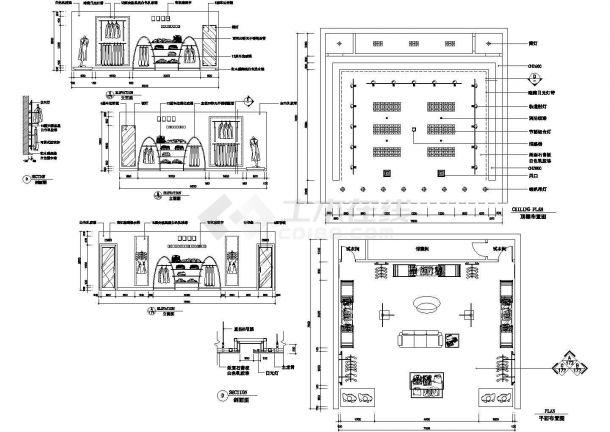 某服装专卖店详细设计装修施工图-图一