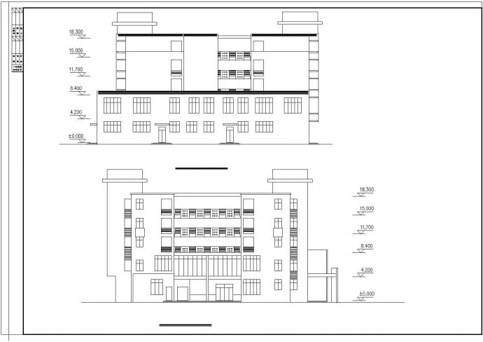 某地小型多层酒店建筑方案设计图（共9张）_图1