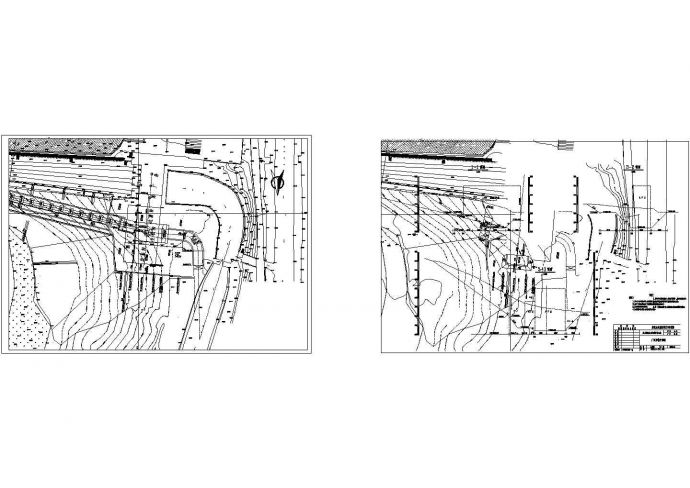 南方某城市水电站厂房全套设计CAD施工图_图1