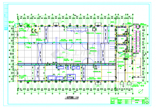 某地某机械加工厂区建筑施工图CAD图纸-图一