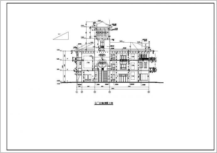 某地区三层框架结构综合商业楼建筑设计施工图_图1