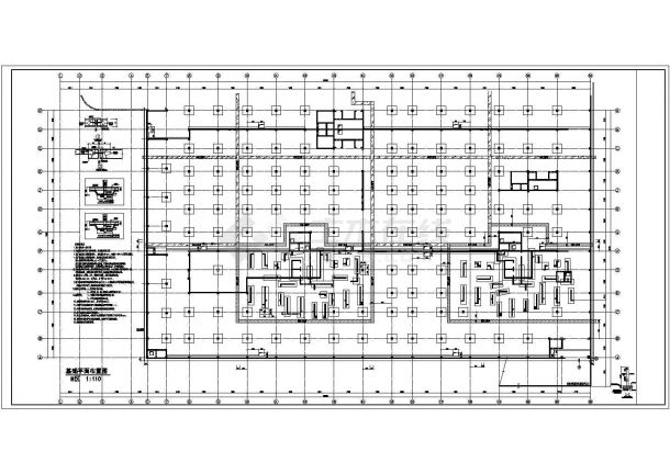  某小区大型地下车库框架结构施工图-图二