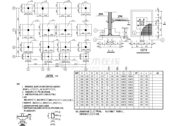 异形柱整套完整建筑结构CAD图纸-图二