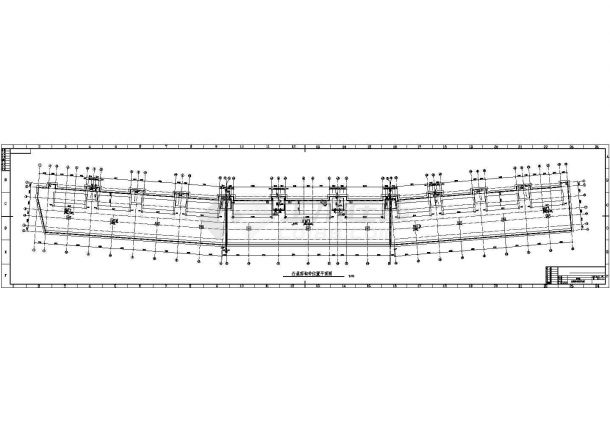 异型柱框架结构综合楼建筑结构CAD图纸-图一