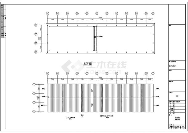 某地石材有限公司钢结构工程建筑结构CAD图纸-图一