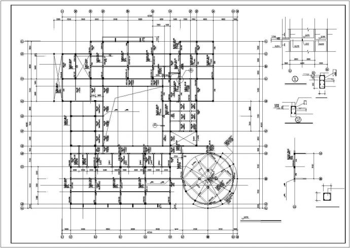 某地方框架结构幼儿园建筑结构全图_图1
