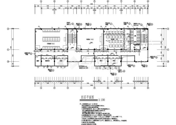 某小学多功能教学楼建筑设计施工图-图二