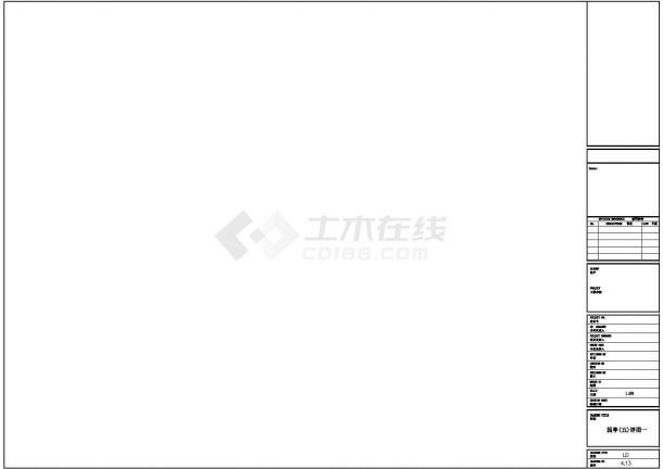 江苏南京某小区主要景观设计详细建筑施工图-图二