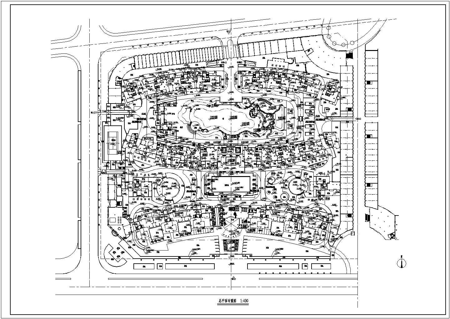 多层住宅小区规划总图建筑图【规划总平面图 建筑图 共11个CAD文件】