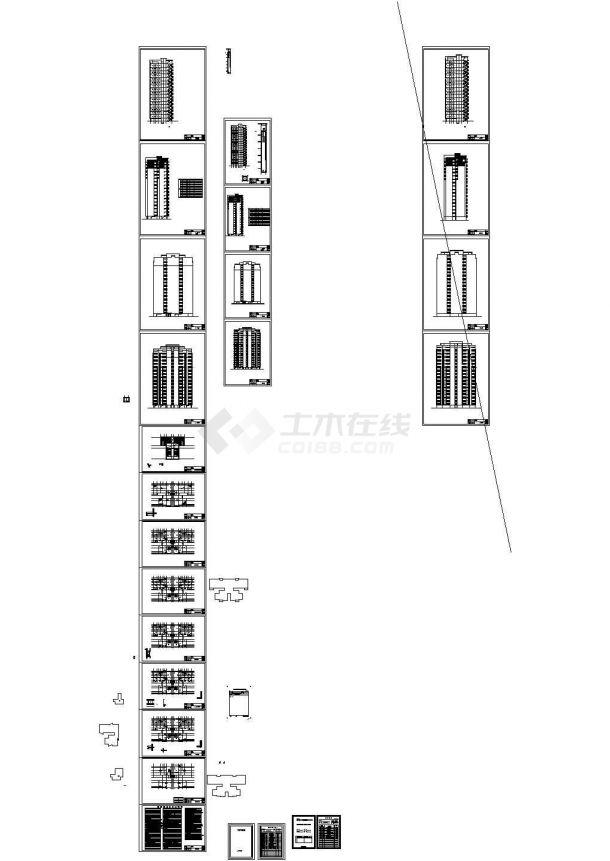 【17层】7662.38㎡住宅楼设计施工图（含CAD图全套、清单计价）-图一