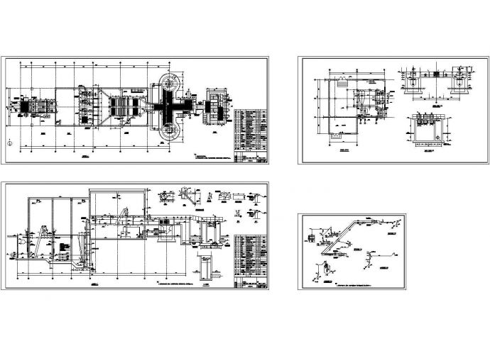 某城市污水处理厂工艺部分设计cad全套图纸（大院设计，含设计变更单）_图1