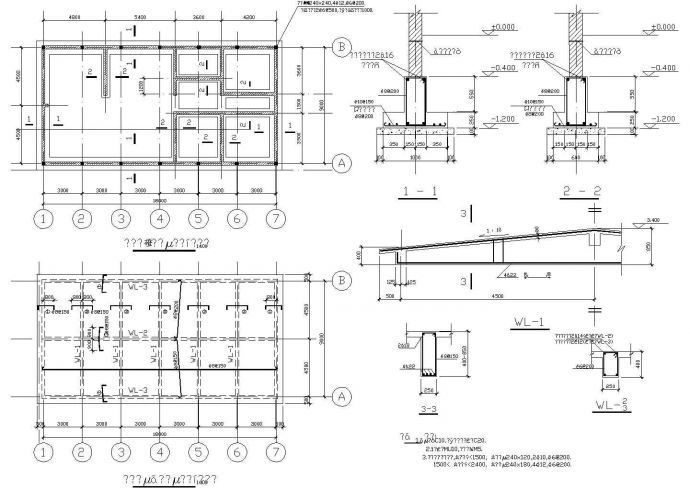 独立别墅户型建筑施工设计cad图，共十四张_图1