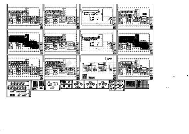 精选优质的青岛手术室中央空调CAD设计图-图一