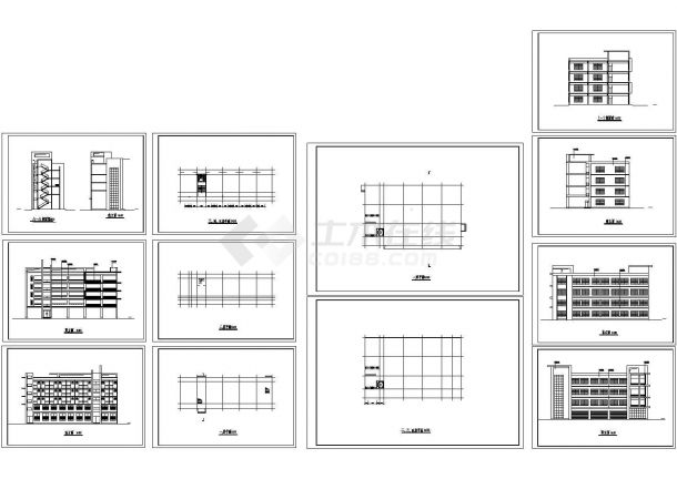 某公司生产车间和维修车间建筑设计cad施工图（含效果图）-图一