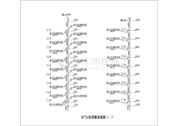 某31层综合楼暖通空调设计施工图纸66张图-图二